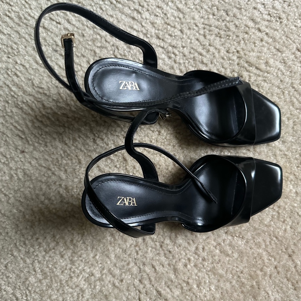 Black Ankle Strap Sandals